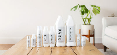 JMT Sunless products in current packaging