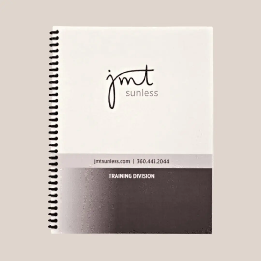 Cover of training manual with logo